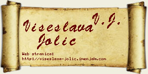 Višeslava Jolić vizit kartica